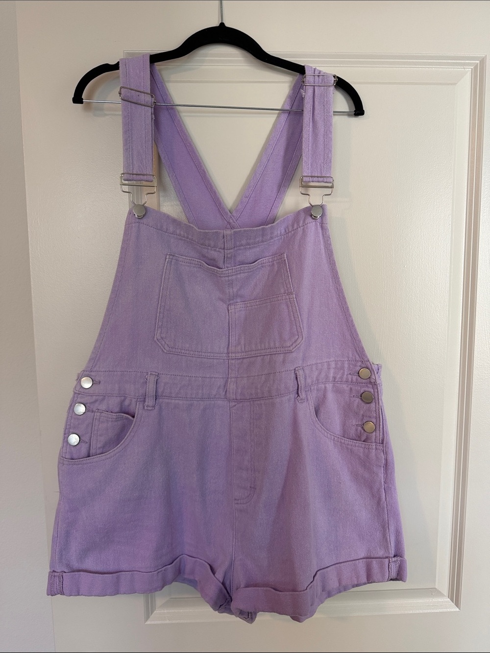 Lavender Short Overalls / Romper